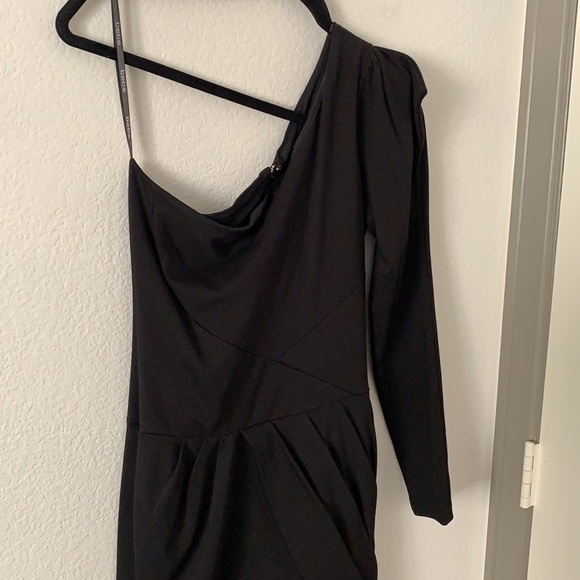 Kardashians for Bebe One Shoulder Pleated Dress - Picture 7 of 14